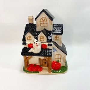 Haunted House Cookie Jar Halloween Ghost Pumpkins Candy Canister Novelty Kitsch
